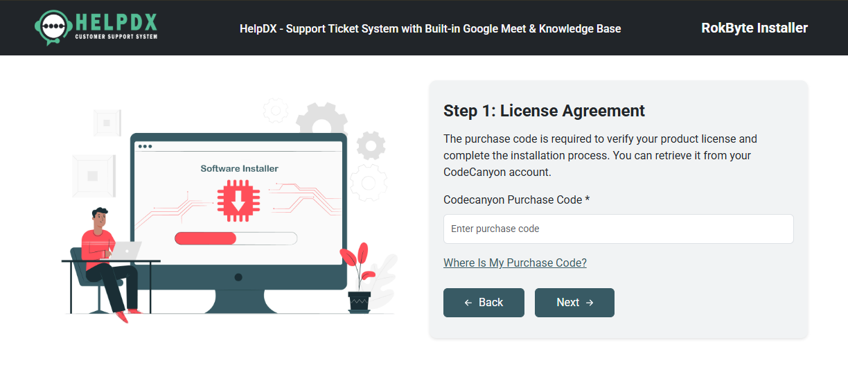 Step 1 - License Agreement
