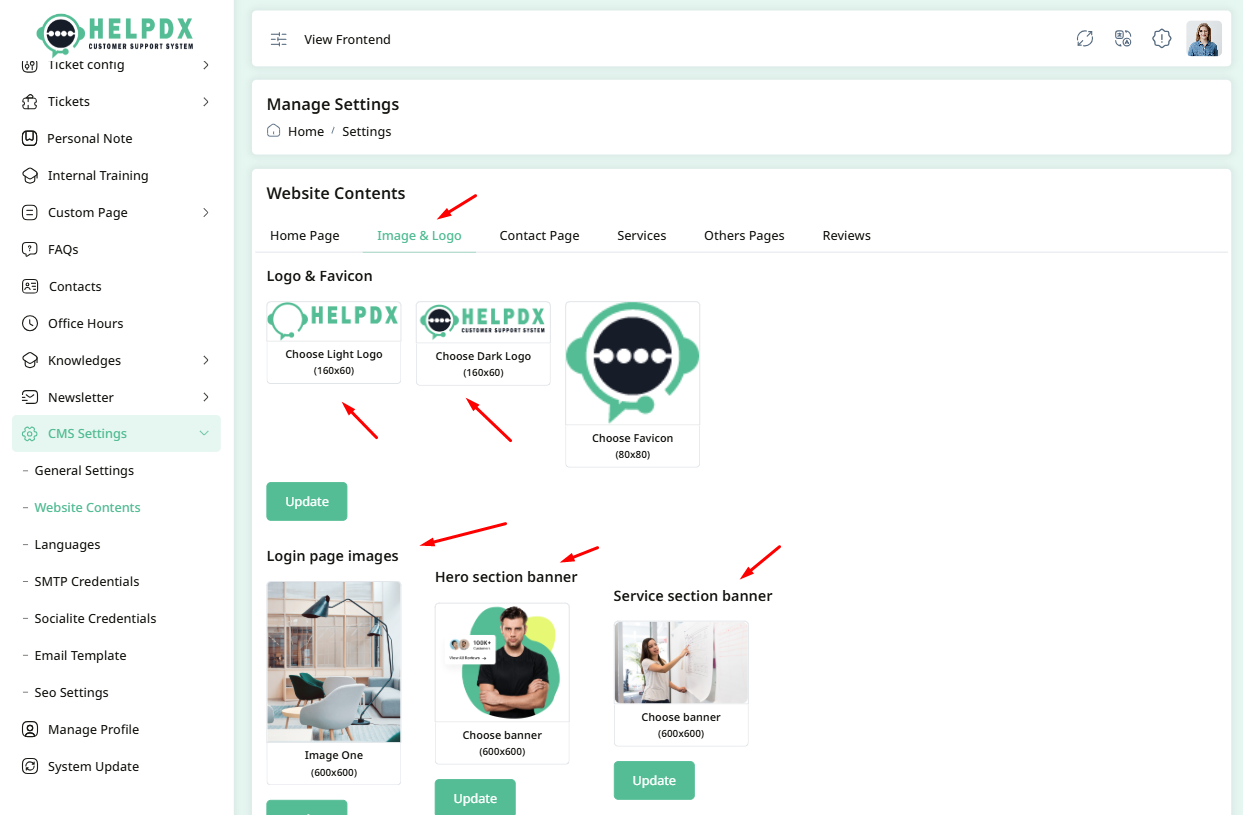 Website Settings